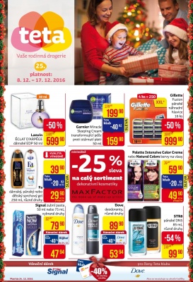 akční leták Teta drogerie 8.12.2016-17.12.2016