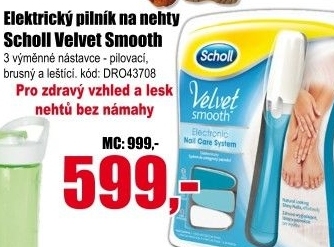 Pilník elektrický na nehty Velvet smooth Scholl