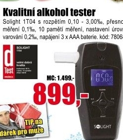 Alkohol tester 1T04 Solight