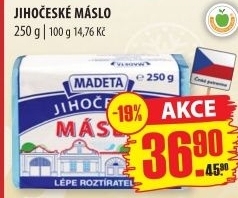 Máslo Jihočeské Madeta