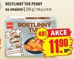 Tuk rostlinný na smažení Penny