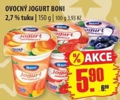 Jogurt ochucený Boni