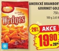 Brambory americké mražené Gourmet Gold