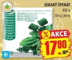 Sekaný špenát mražený Ardo Mochov