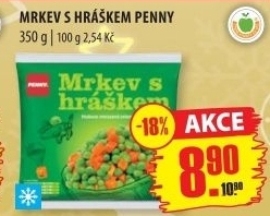 Mrkev s hráškem mražená Penny