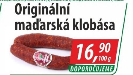 Maďarská klobása originál Příbramská uzenina