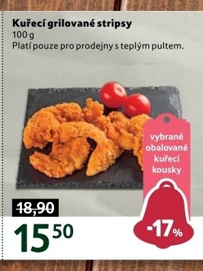 Obalované kuřecí stripsy