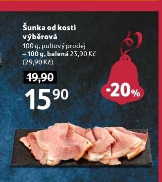 Šunka výběrová od kosti Kostelecké uzeniny