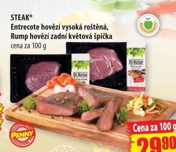 Hovězí roštěná vysoká Entrecote Dr. Natur