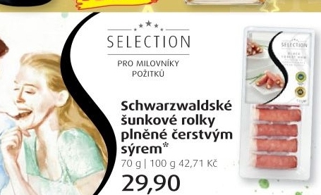 Rolky Schwarzwaldské plněné Selection