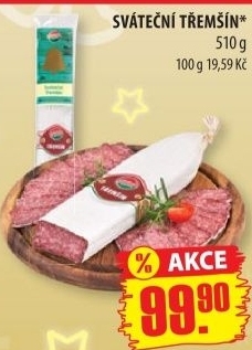 Salám Třemšín sváteční Příbramská uzenina