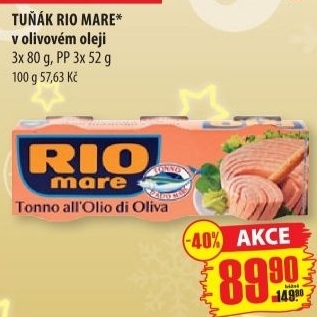 Tuňák v oleji Rio Mare