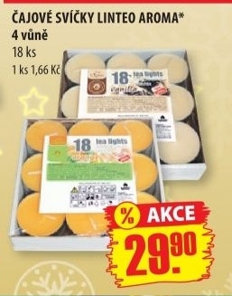 Vonné čajové svíčky Linteo