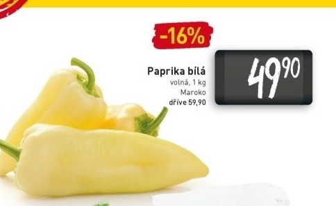Paprika bílá