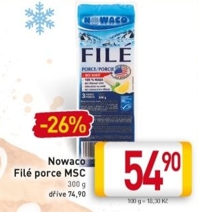 Rybí filé mražené Nowaco