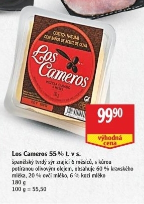 Sýr Los Cameros 55%