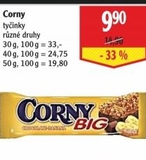Tyčinka cereální BIG Corny