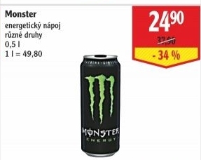 Energetický nápoj Monster Energy