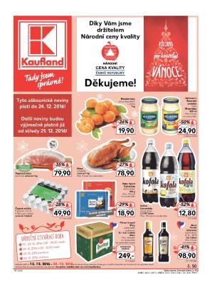 akční leták Kaufland 15.12.2016-21.12.2016