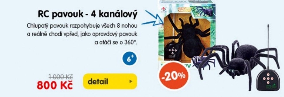 RC pavouk - 4 kanálový