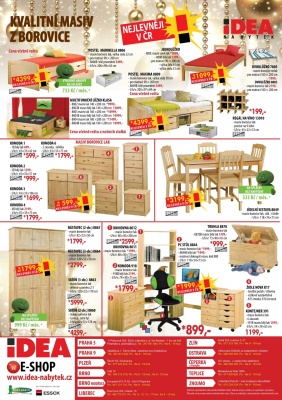 akční leták IDEA nábytek 15.12.2016-31.12.2016