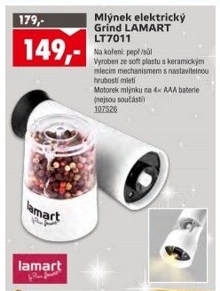 Elektrický mlýnek Lamart