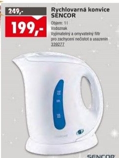 Rychlovarná konvice SWK 102 Sencor