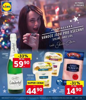 akční leták Lidl 19.12.2016-24.12.2016