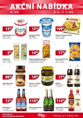 akční leták CBA 21.12.2016-31.12.2016