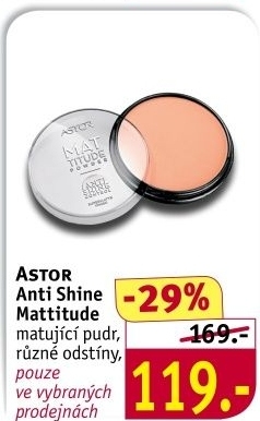 Pudr matující Anti Shine Mattitude Astor