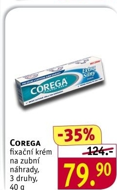 Fixační krém na zubní protézu Corega