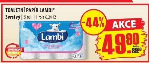 Toaletní papír 3vrstvý Lambi