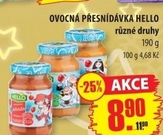 Přesnídávka ovocná Hello