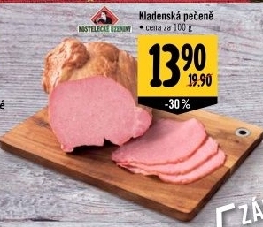 Pečeně kladenská Kostelecké uzeniny