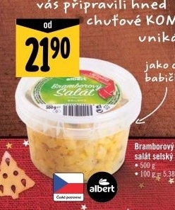 Bramborový salát selský Albert