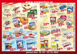akční leták ESO MARKET 21.12.2016-31.12.2016