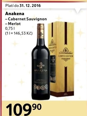 Víno Cabernet Sauvignon Anakena