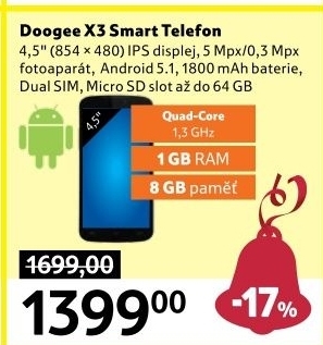 Mobilní telefon Doogee X3