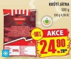 Játra krůtí mražená Frangosul