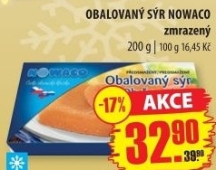 Sýr obalovaný mražený Nowaco