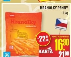 Hranolky mražené Penny