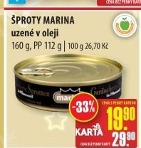 Šproty uzené v oleji Marina