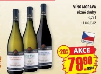 Víno Morava Zámecké vinařství Bzenec