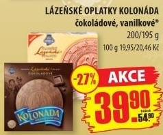 Lázeňské oplatky Kolonáda Opavia