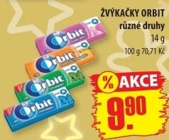 Žvýkačky Orbit