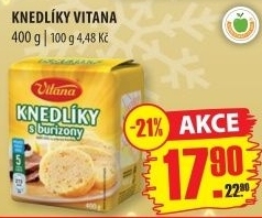 Knedlíky v prášku Vitana