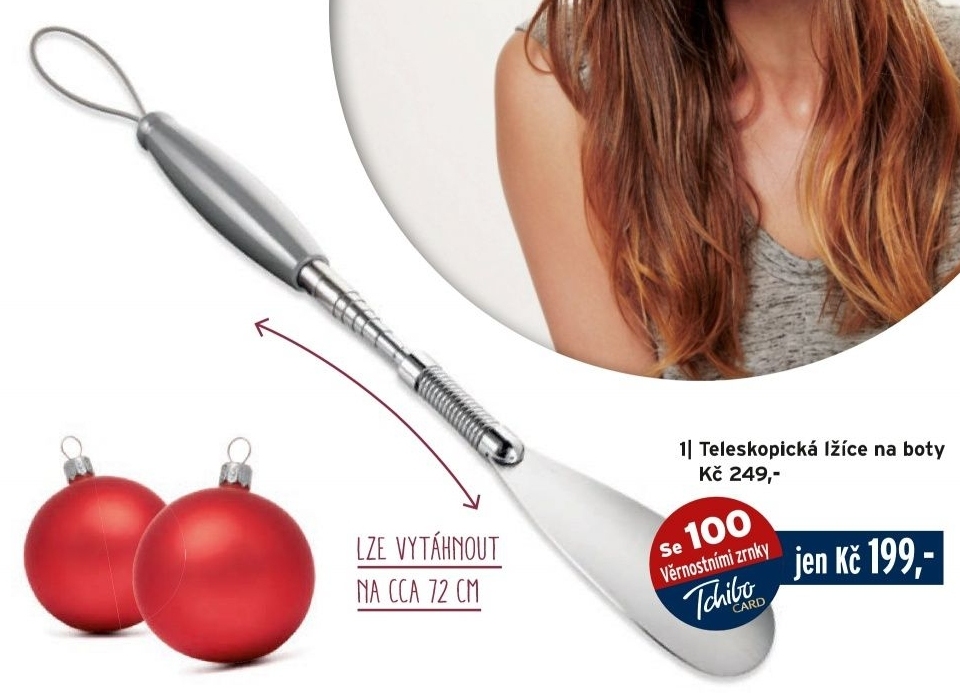 Teleskopická lžíce na boty