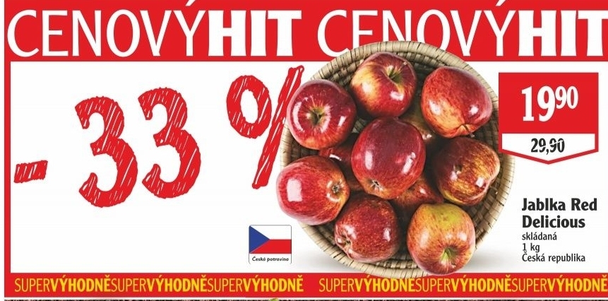 Jablka Red Delicious