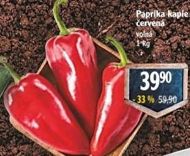 Paprika červená kapie