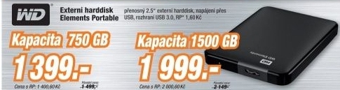 WD Elements Portable 1,5TB Black